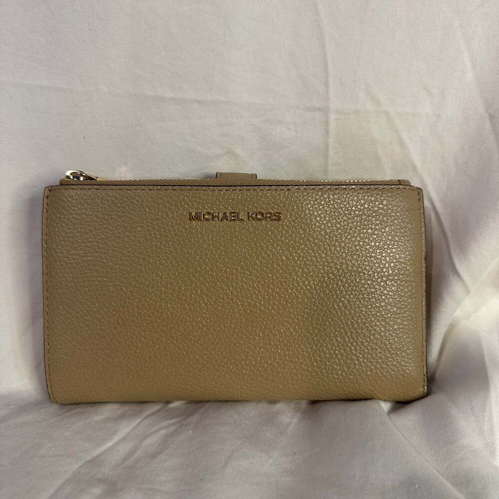 Michael Michael Kors Adele Double-Zip Pebble Leat… - image 1